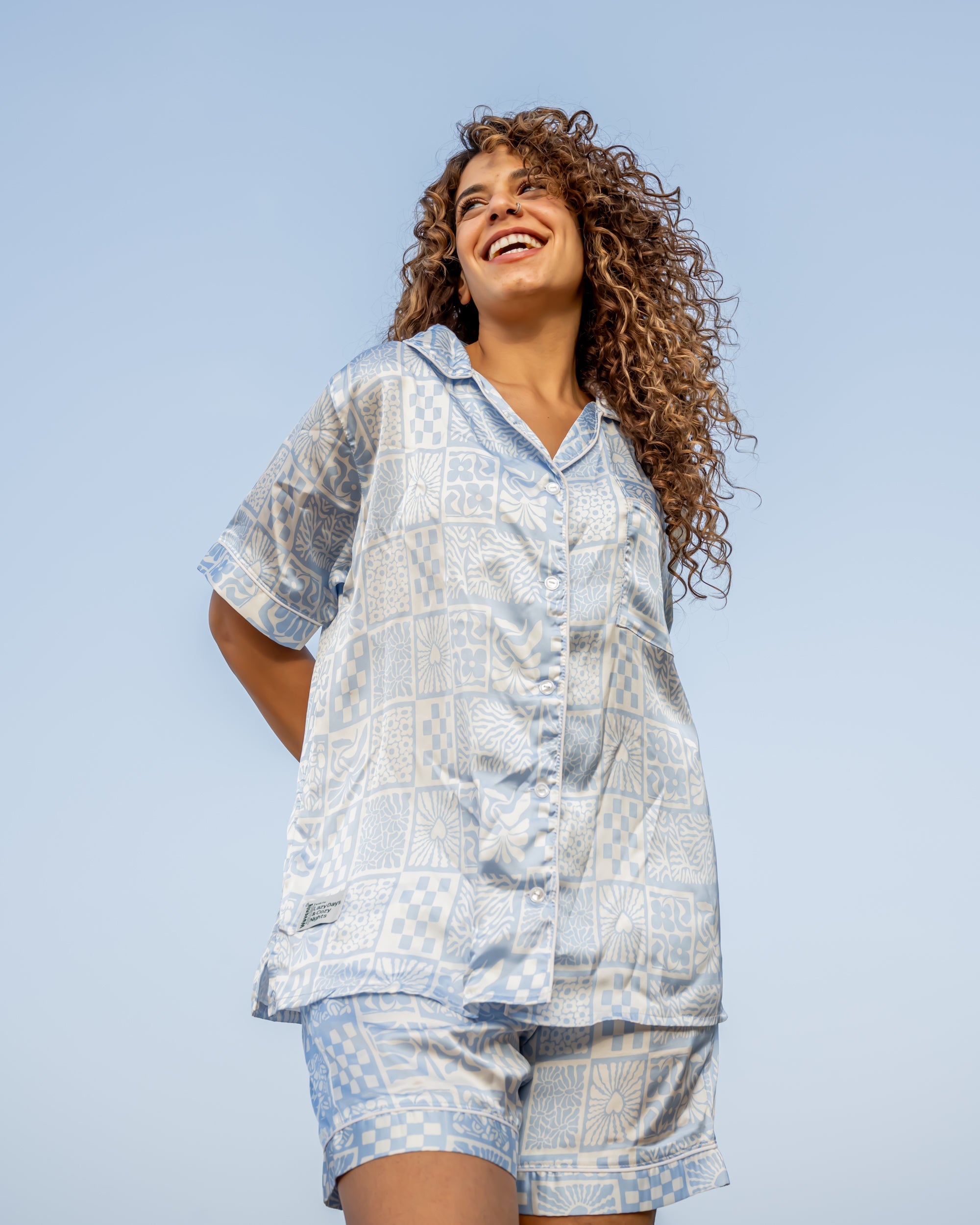 Summer Satin PJs with Shorts