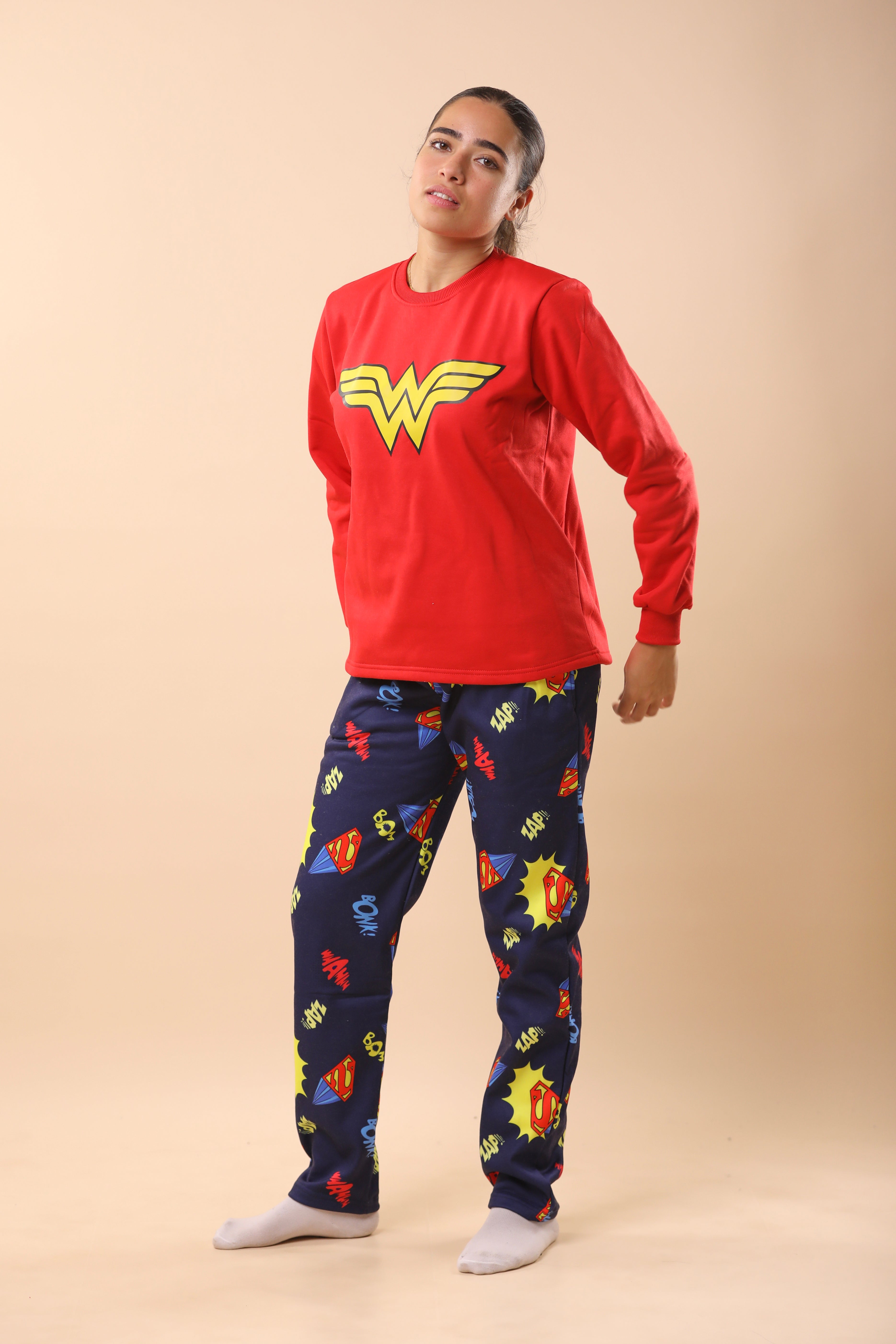Adult Costume Wonder Woman Onesie Pajamas For Adults Ladies