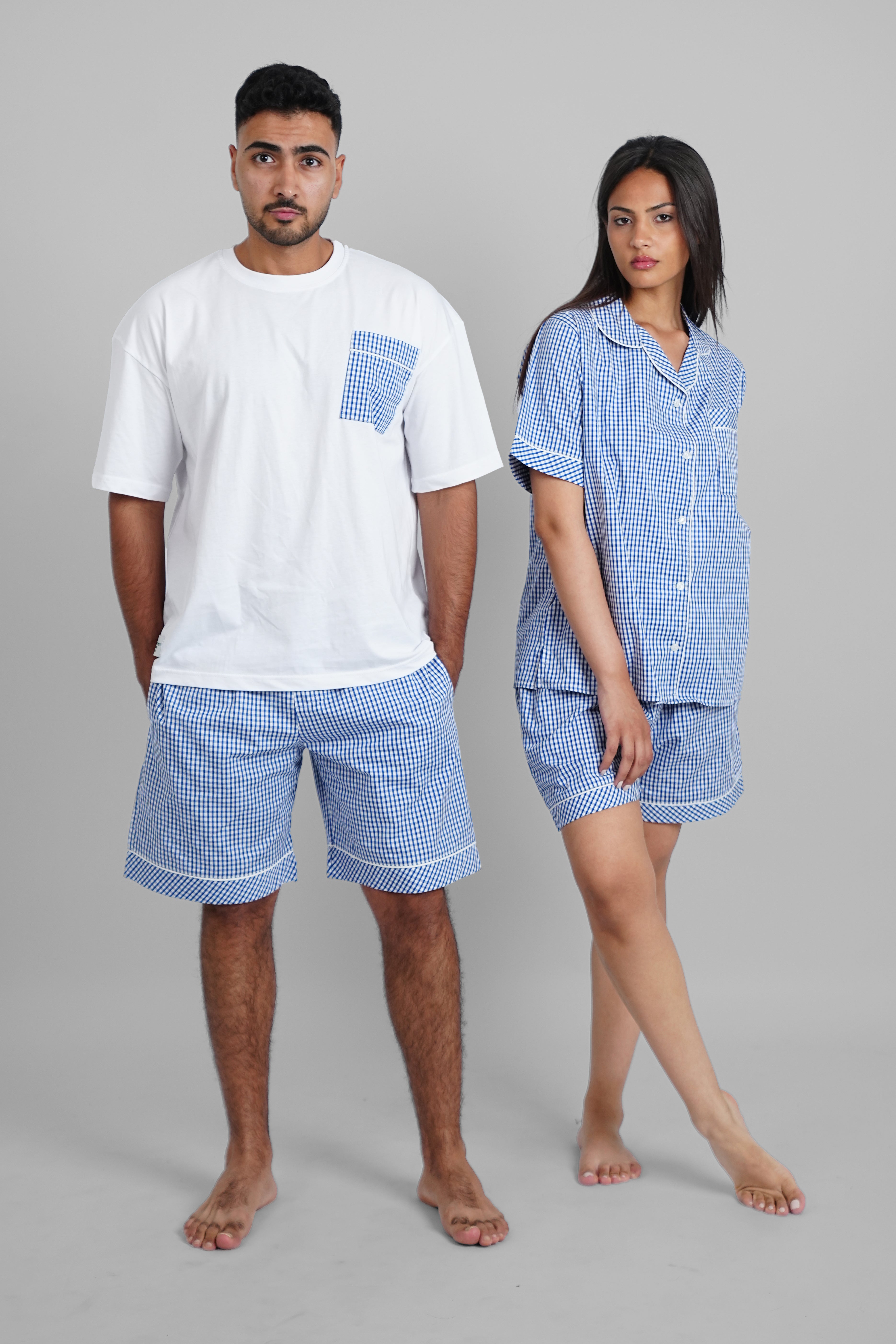 Blue Karoo Plaid PJs