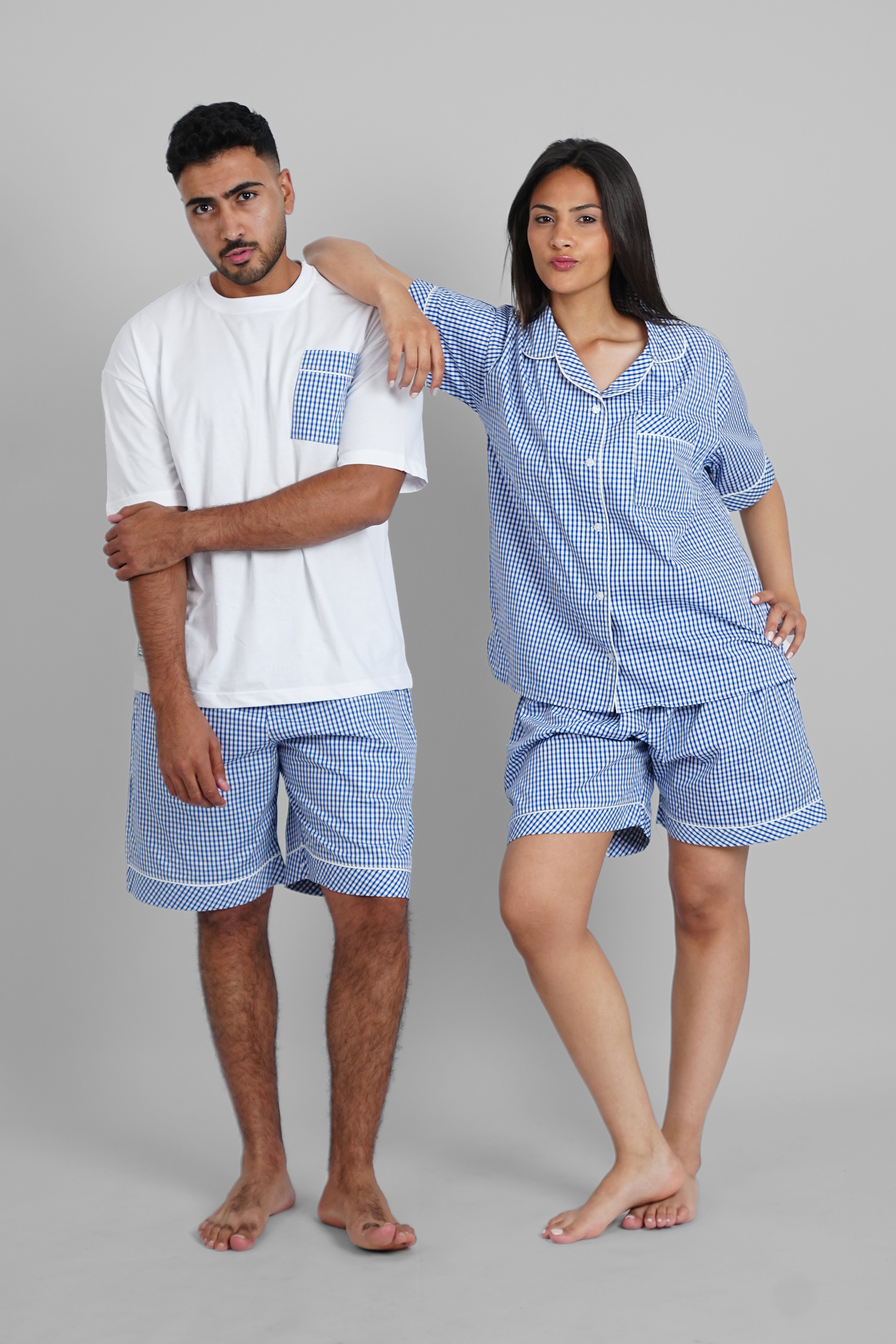 Blue Karoo Plaid PJs