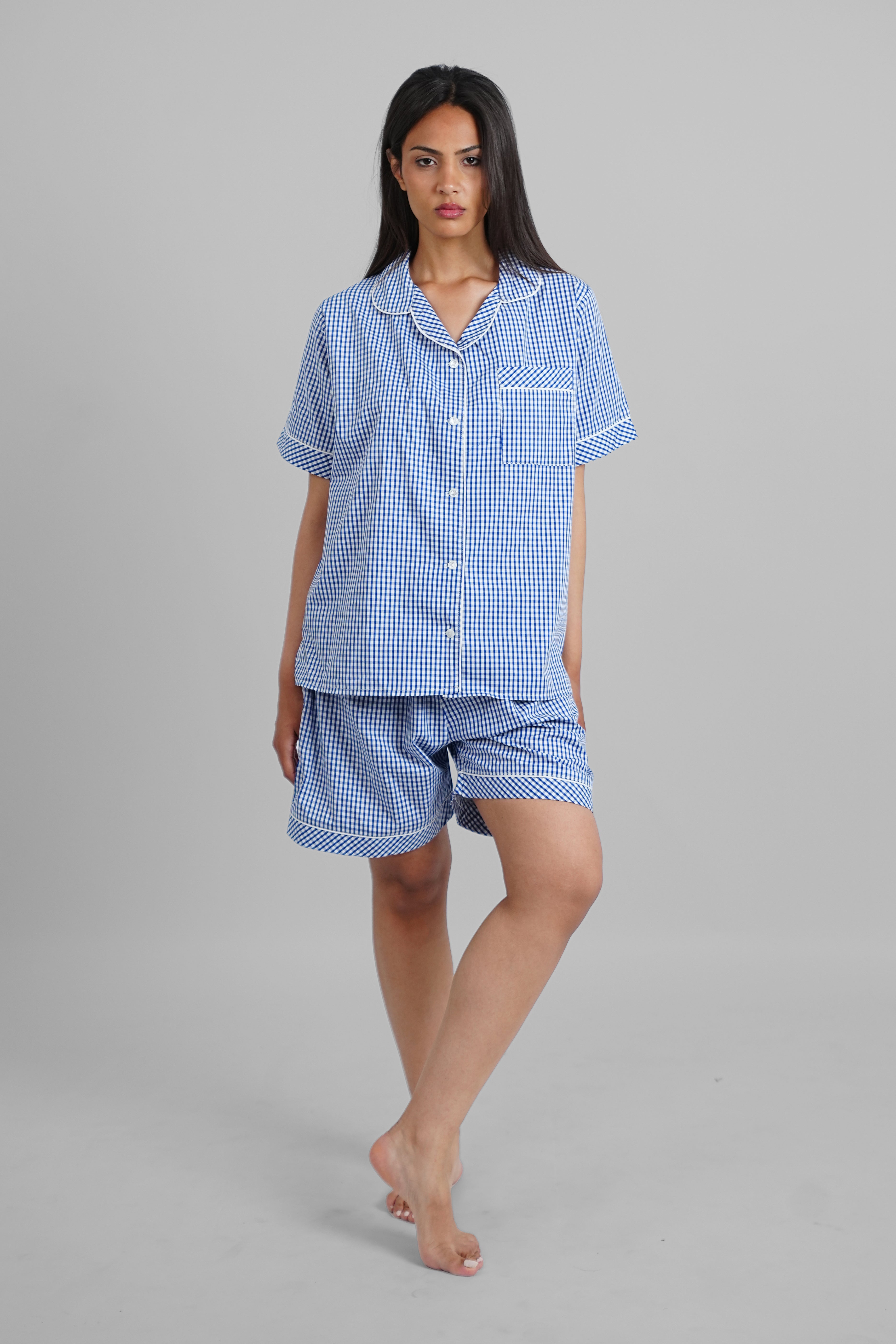 Blue Karoo Plaid PJs