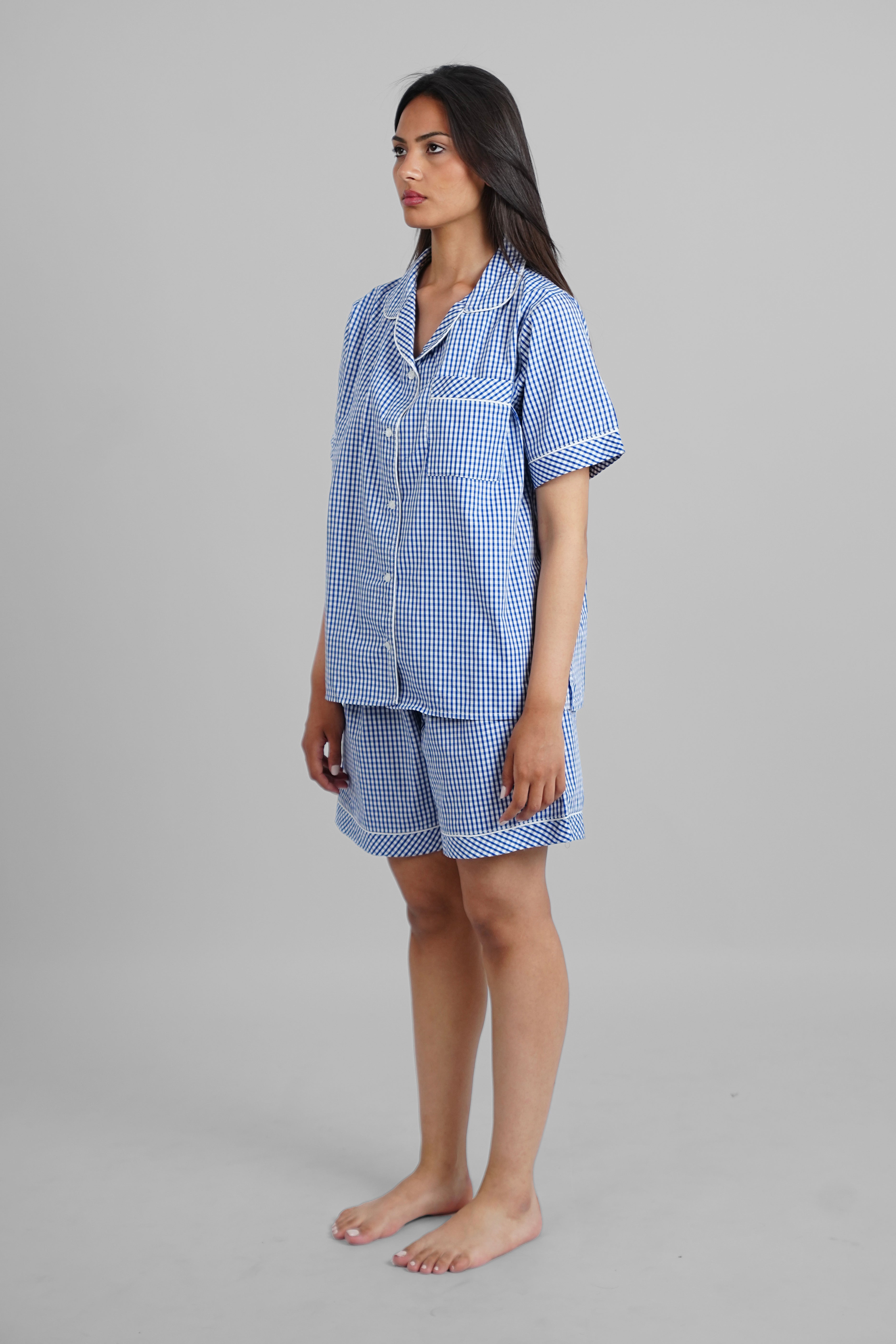 Blue Karoo Plaid PJs