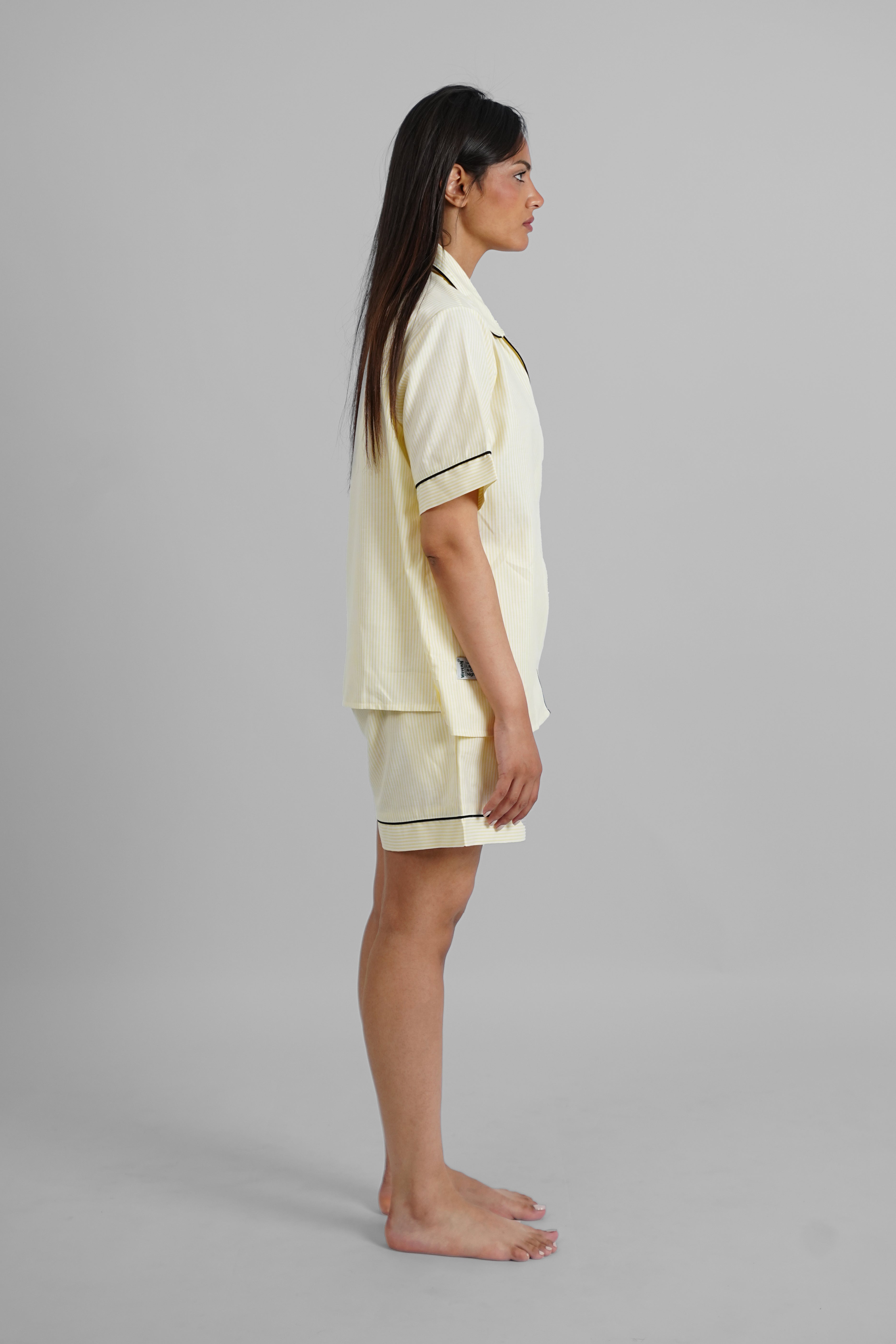 Yellow Striped Plaid PJs