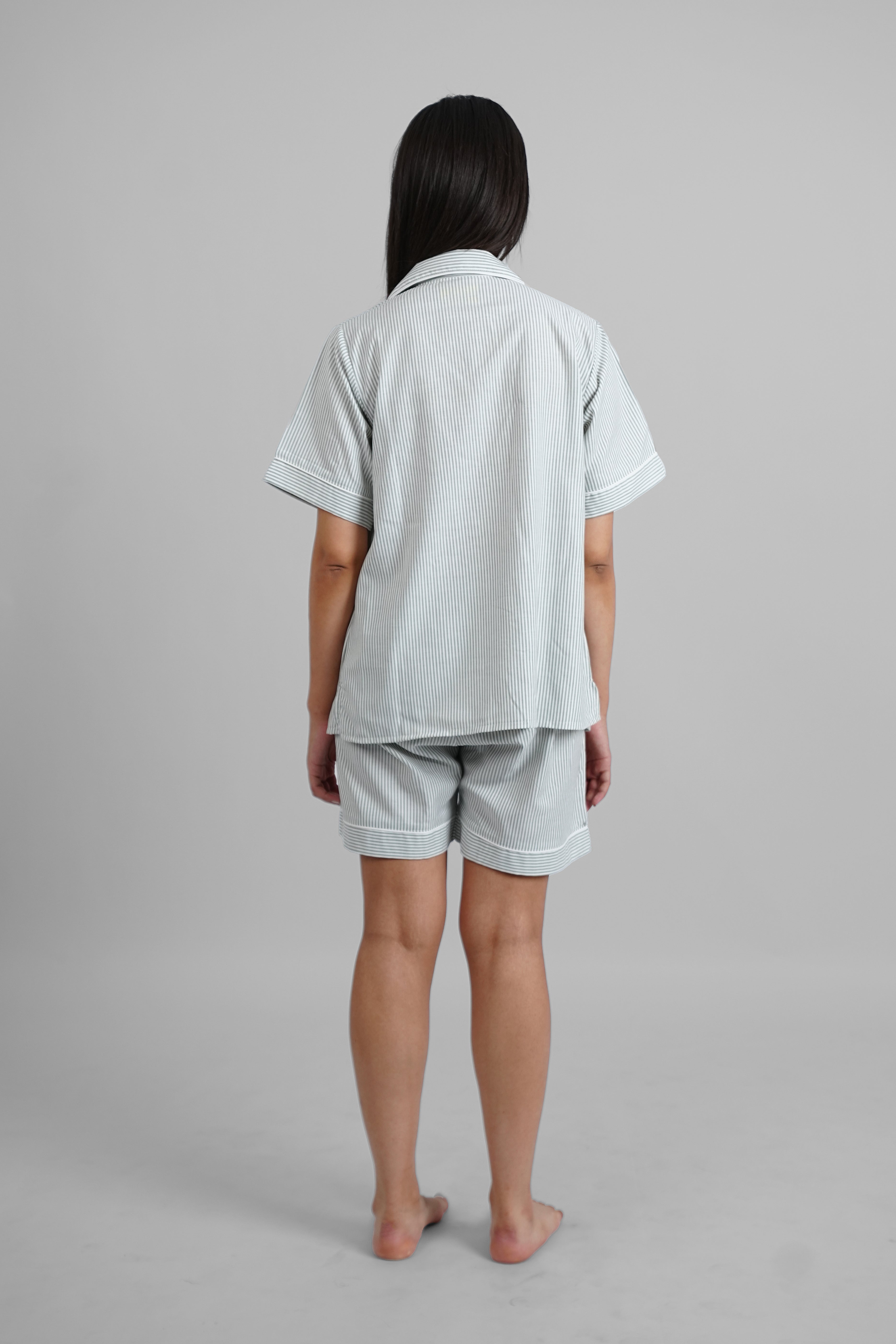 Green Striped Plaid PJs