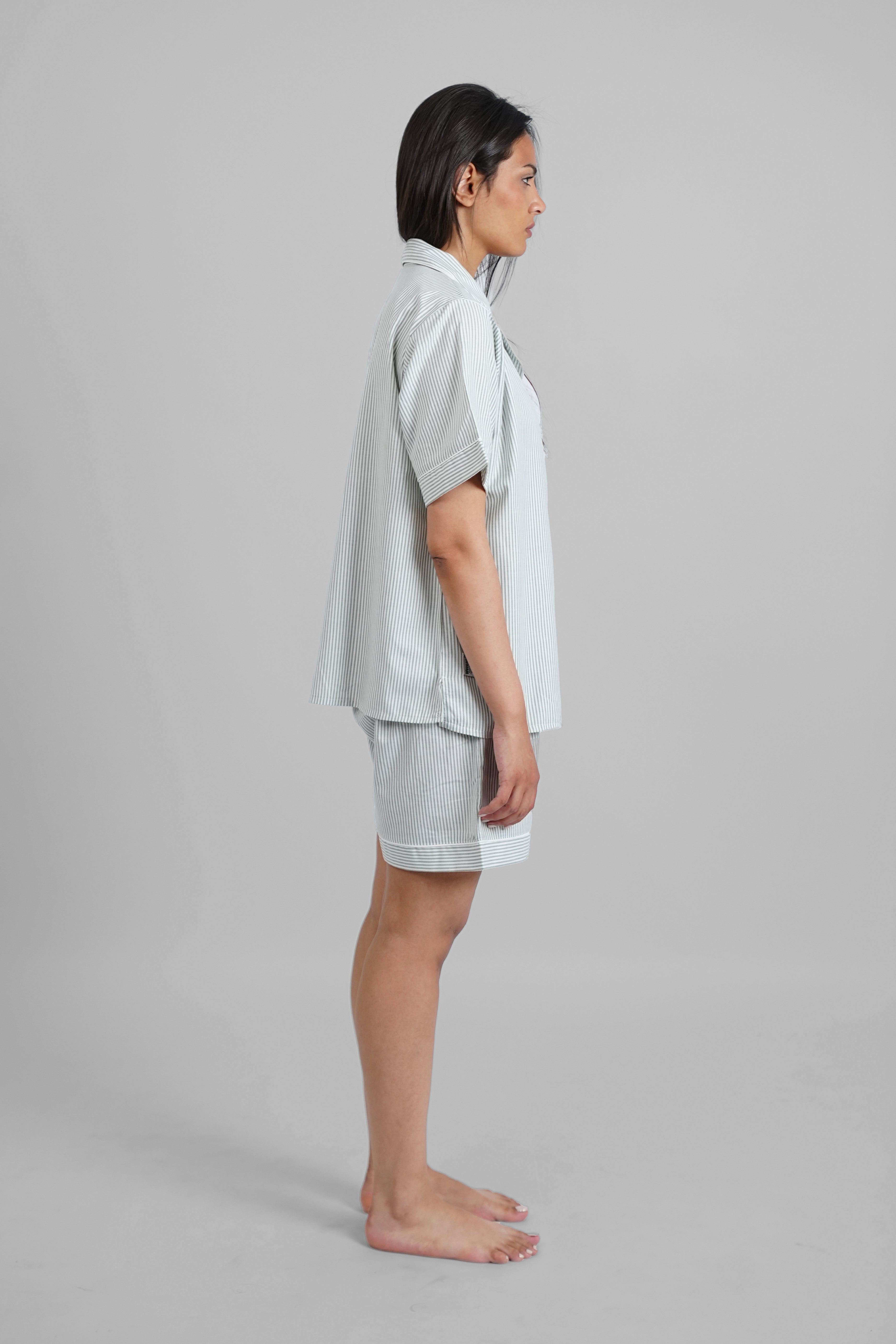 Green Striped Plaid PJs