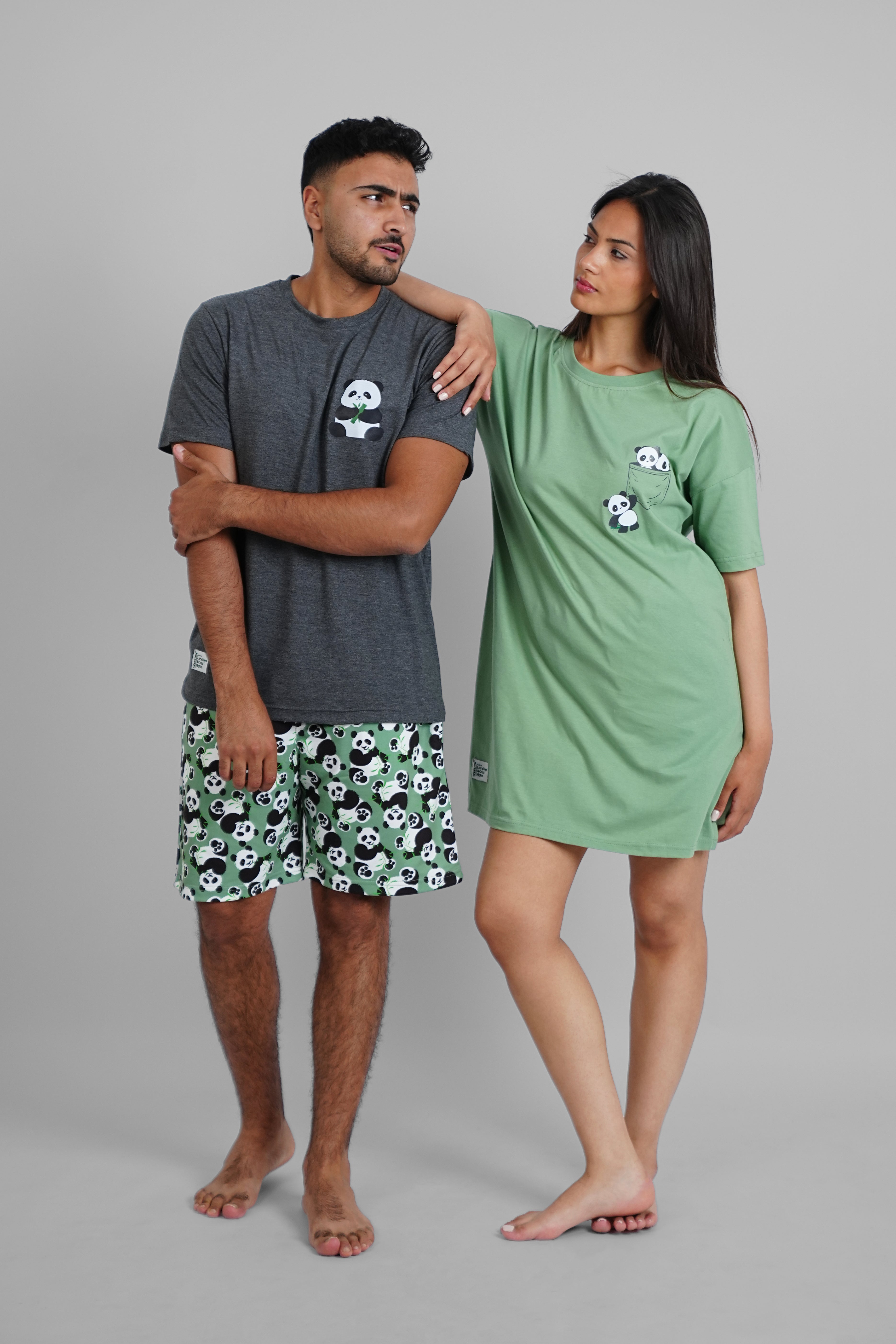 Panda Printed Night Shirt