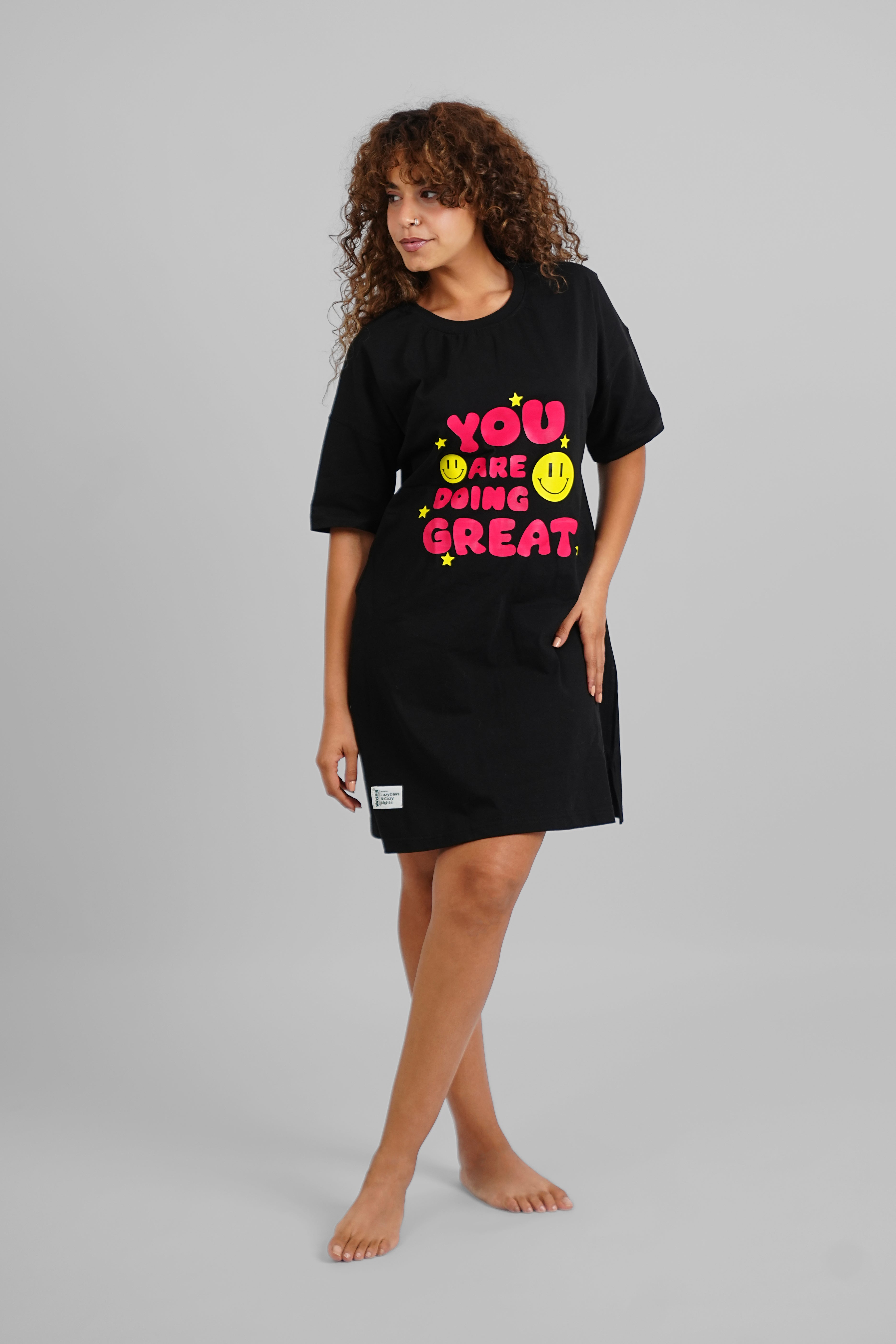 Emoji Printed Night Shirt