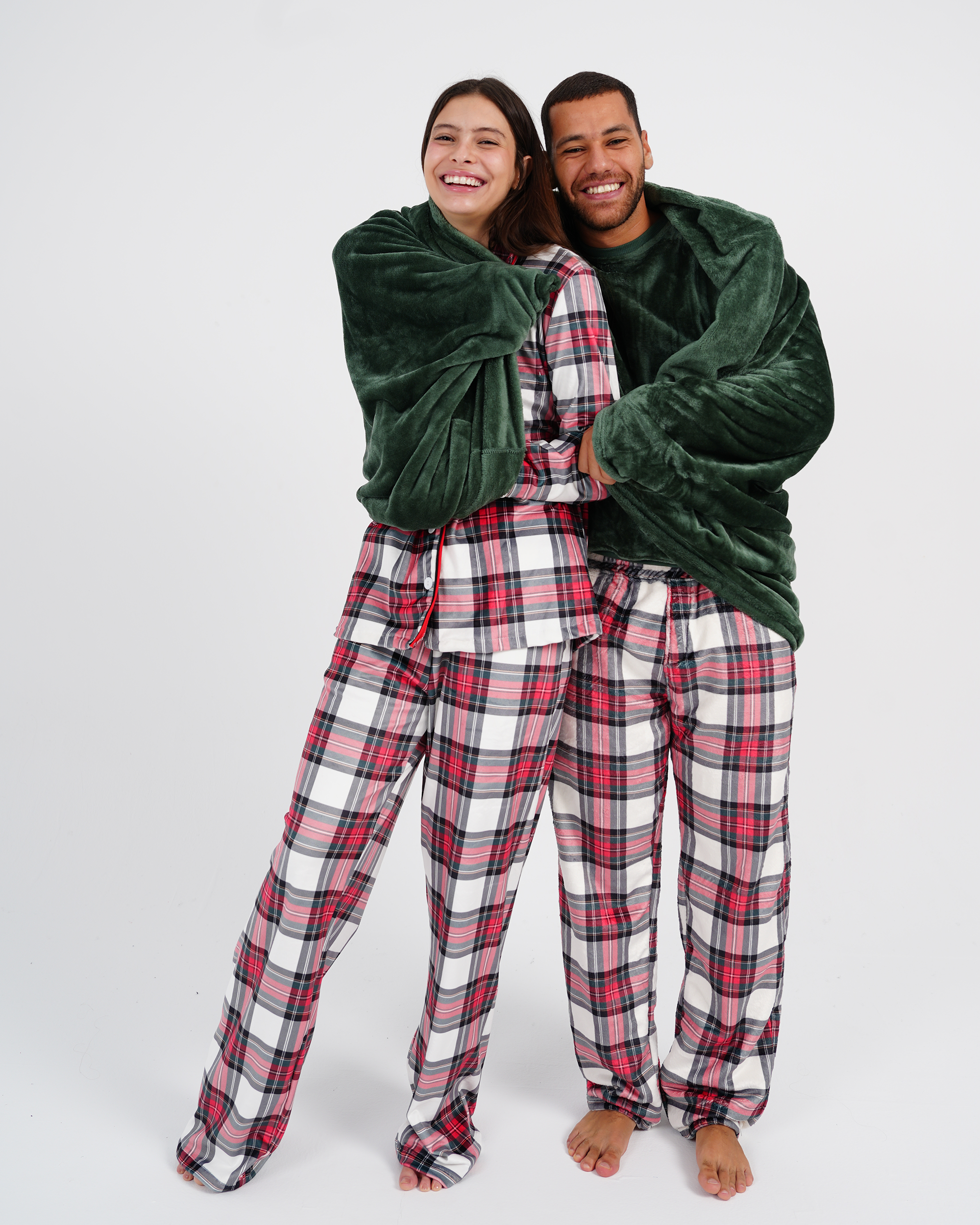 Christmas Evergreen Plaid PJs