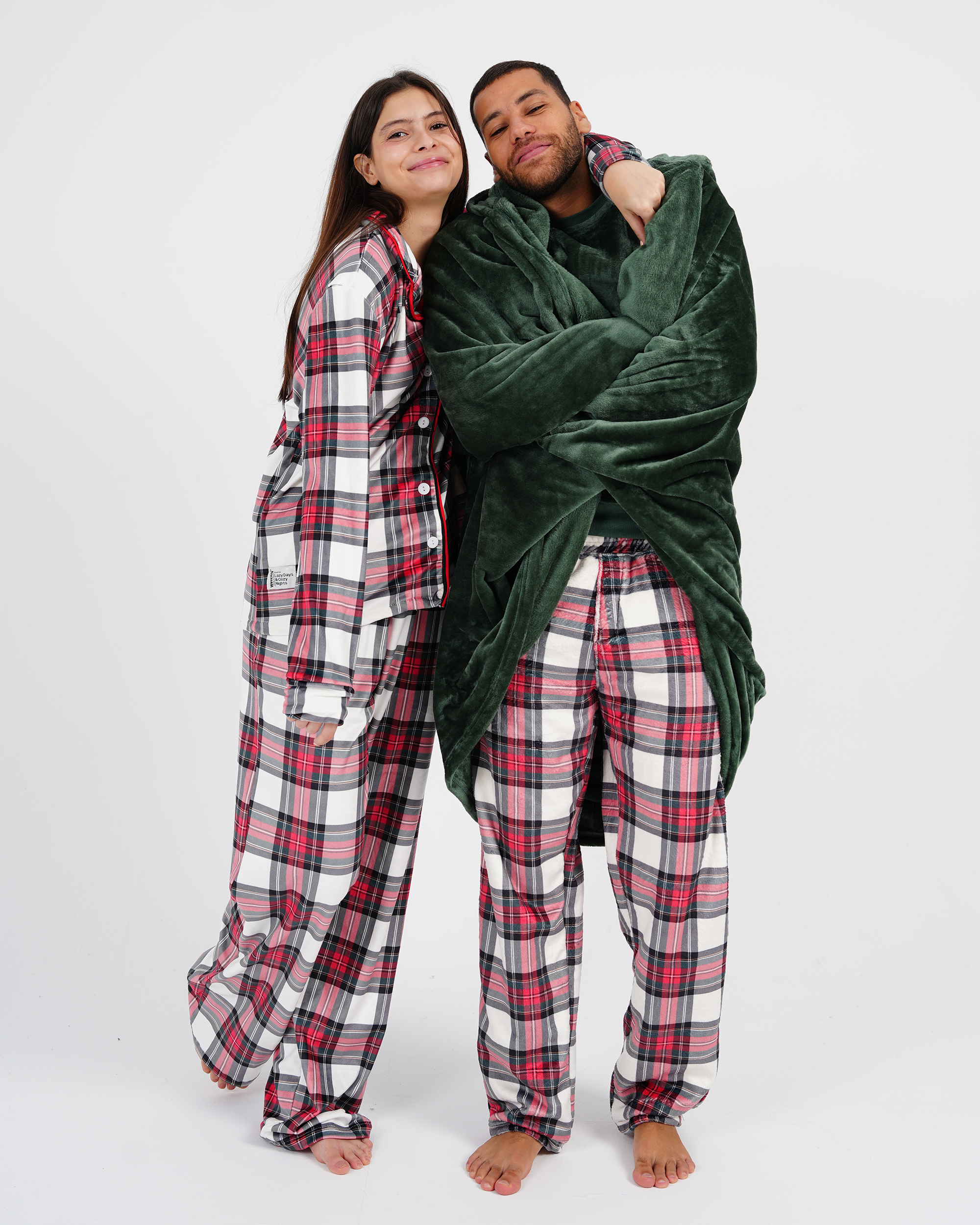 Christmas Evergreen Plaid PJs