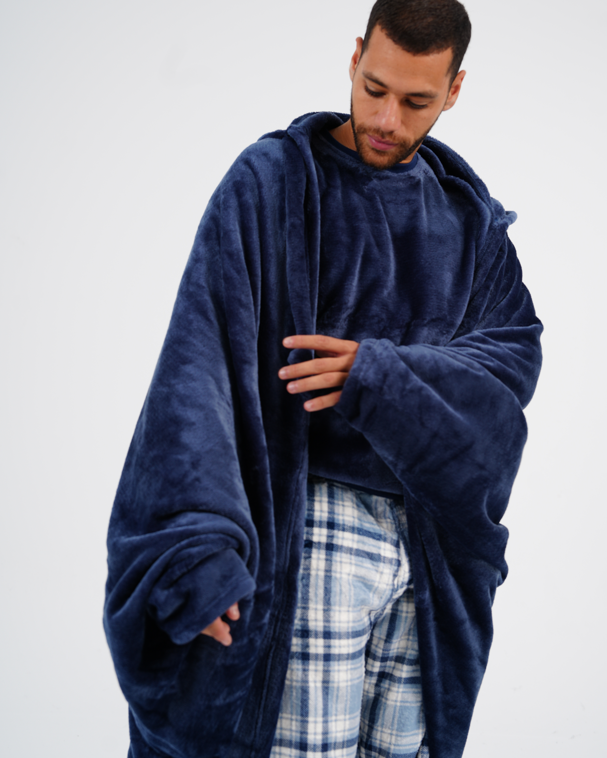 Deep Navy Snuggle Blanket